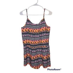 Arizona Jean Company Aztec Design Romper Size L